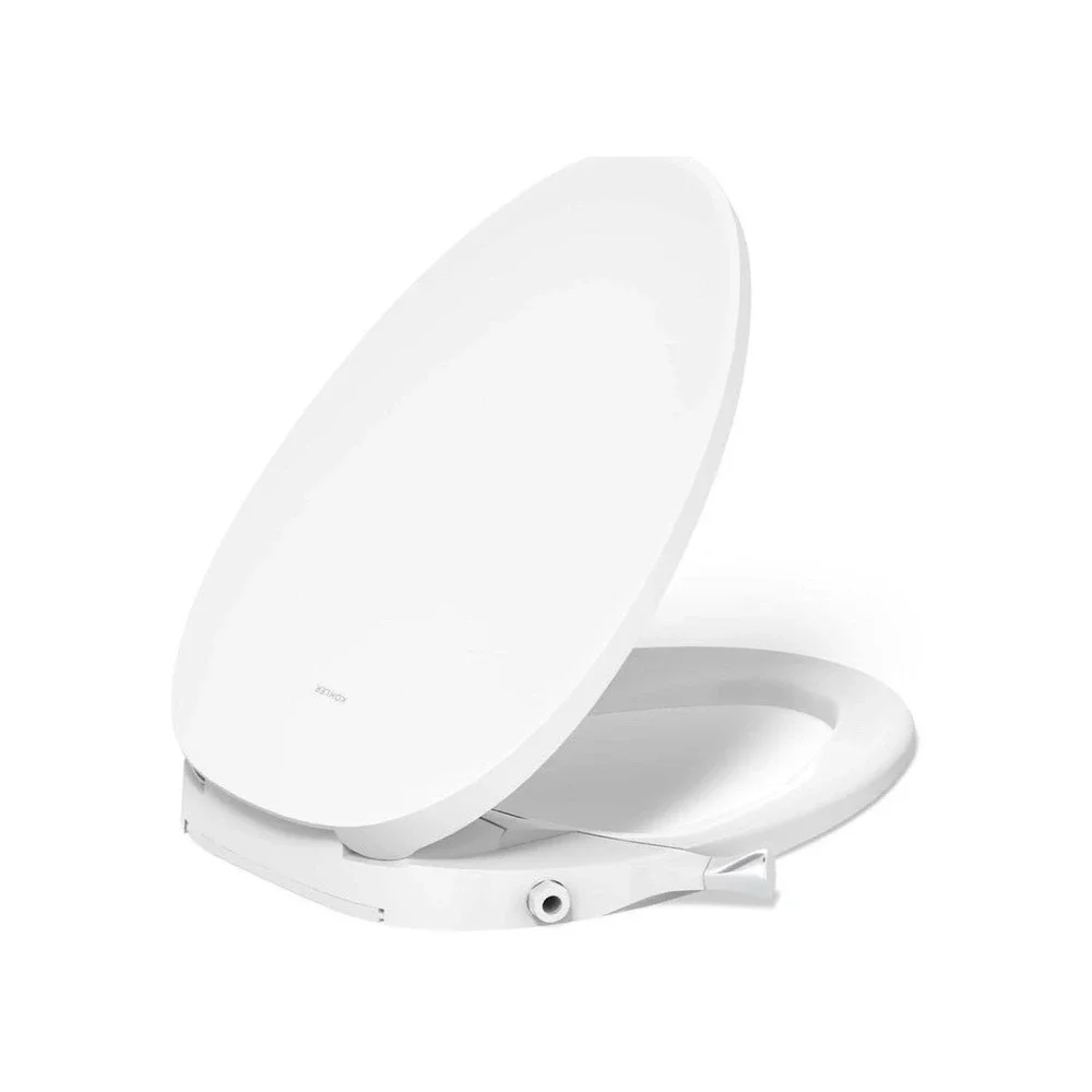 Kohler PureWash M300 Manual Elongated White Bidet Toilet Seat, Chrome Handle